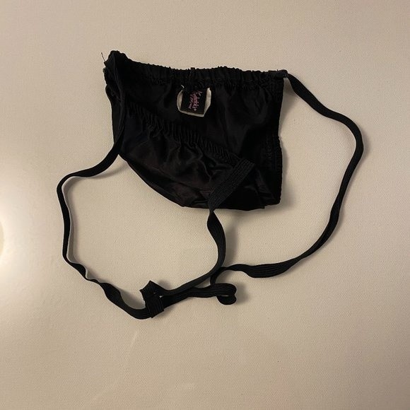 Vintage Men's FREDERICK'S OF HOLLYWOOD Handcuff Satin Black G string - Picture 3 of 8